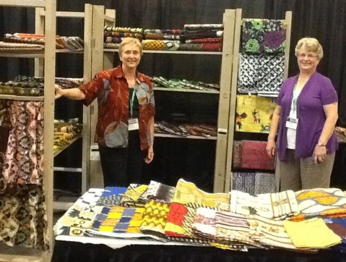 with Jeanne, fellow cloth connector