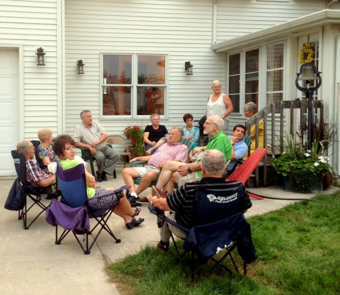 Galen, far left, August 2013. Photo by Katrina Hamrick Eash